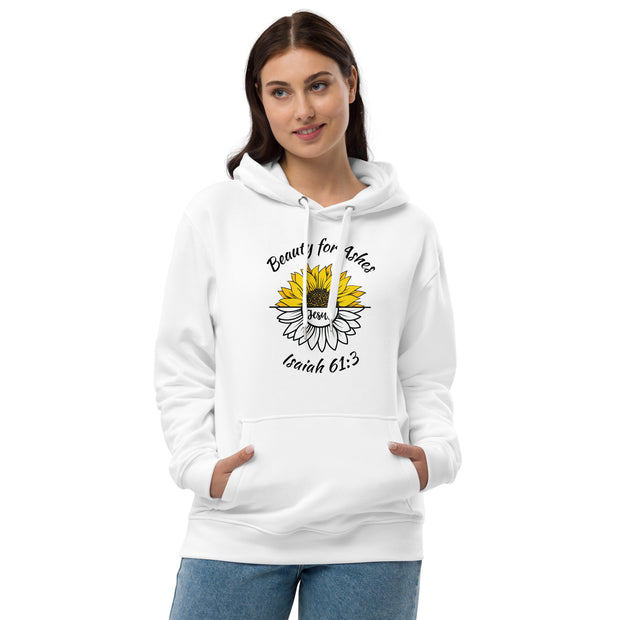 Beauty For Ashes White Hoodie