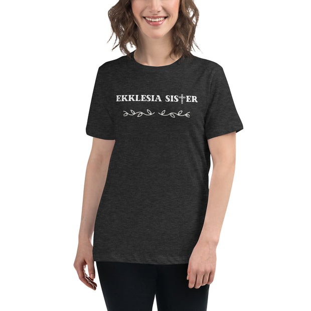 Ekklesia sister heather grey women's Christian t-shirt