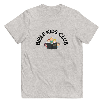 Bible Kids Club Grey Youth T-Shirt, Front
