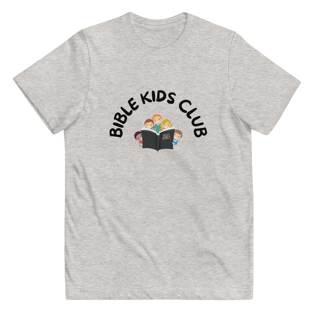 Bible Kids Club Grey Youth T-Shirt, Front